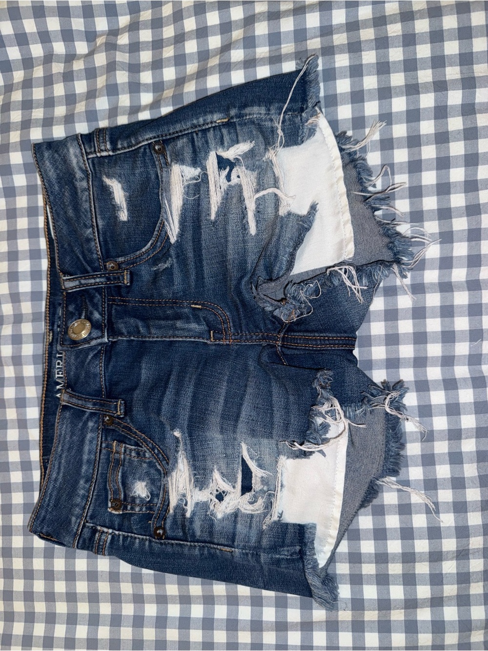 American Eagle Distressed Jean Shorts